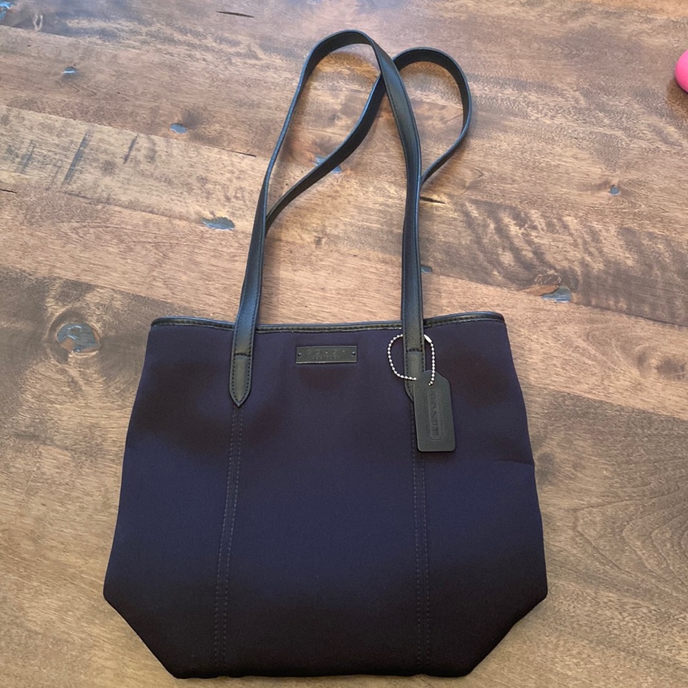 Coach black tote